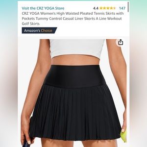 Adorbale black tennis skirt